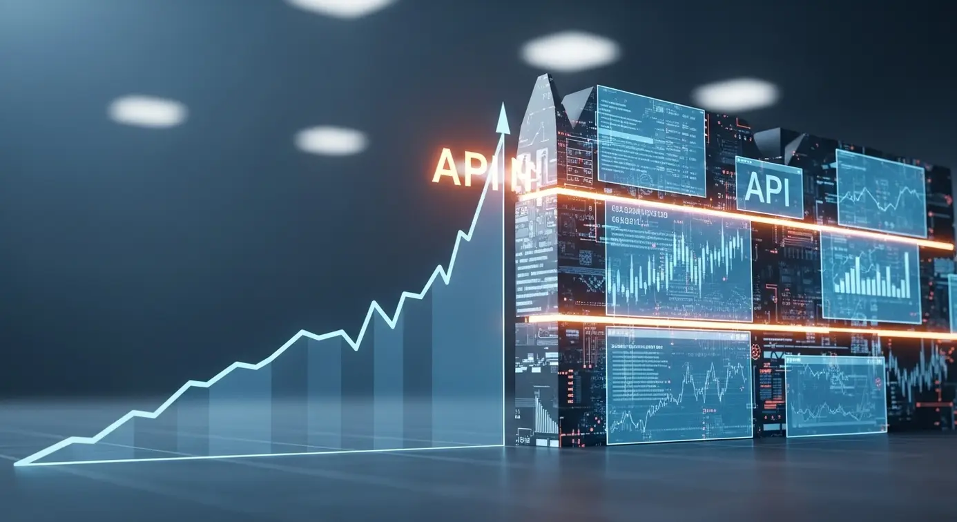 Une image montrant un graphique de croissance avec une barrière symbolisant des restrictions technologiques, évoquant les limitations et perspectives pour les utilisateurs.