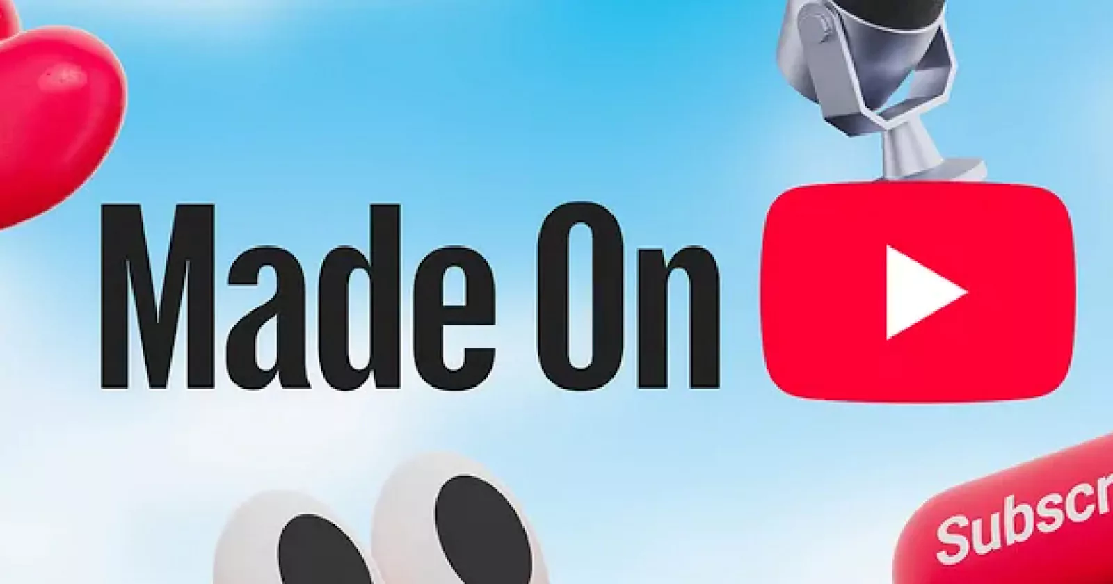 Logo de YouTube avec "Made On"