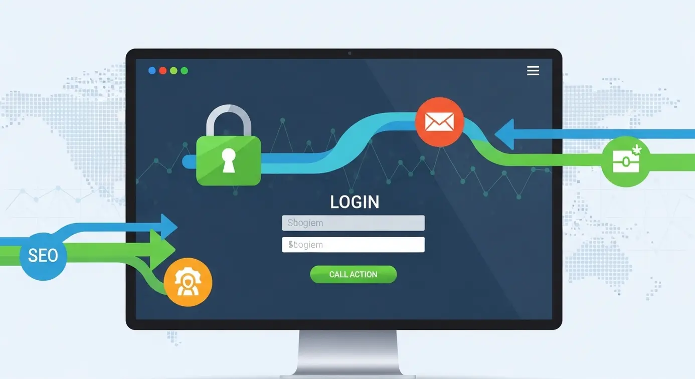 Une image représentant une interface de connexion claire et fluide pour améliorer l'expérience utilisateur et le référencement.